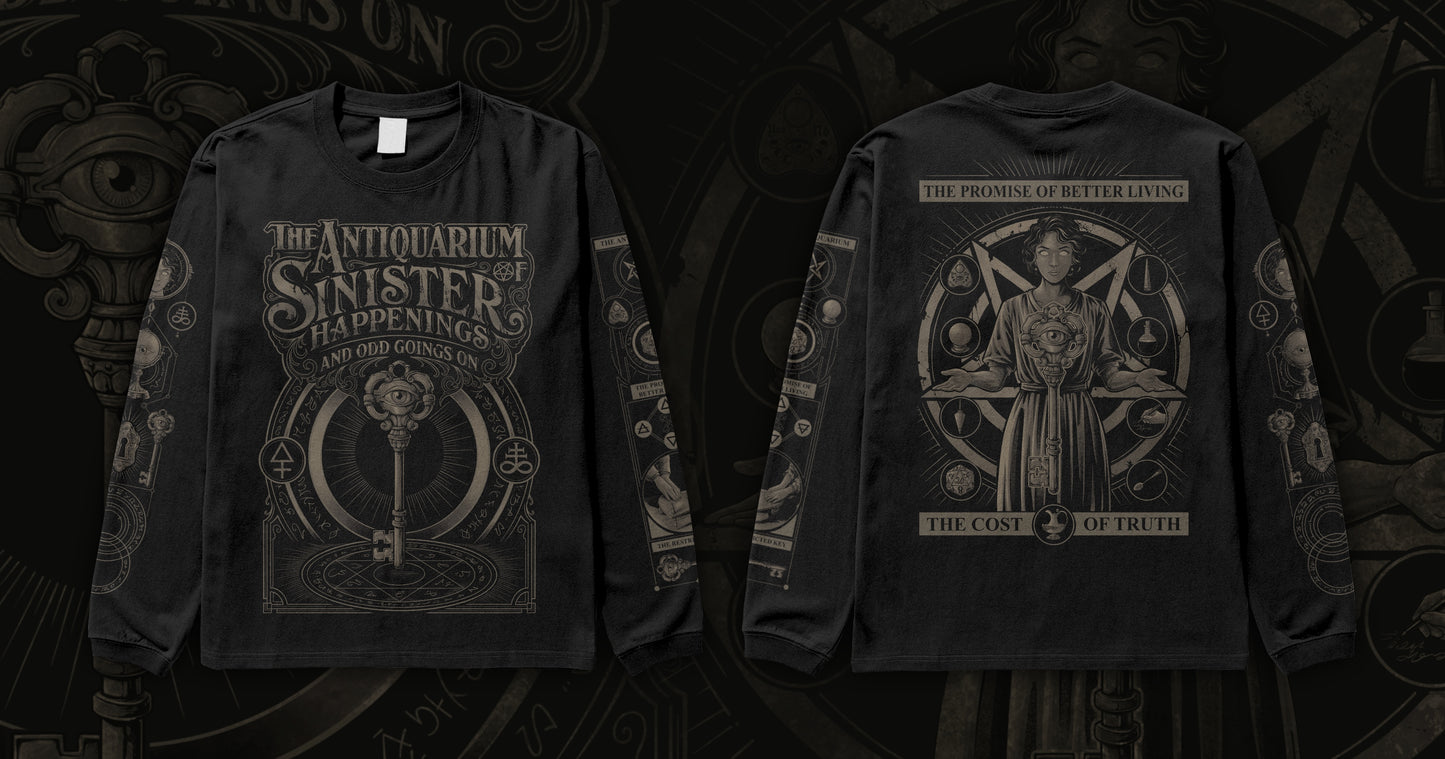 - NEW! "Cost of Truth" black longsleeve -